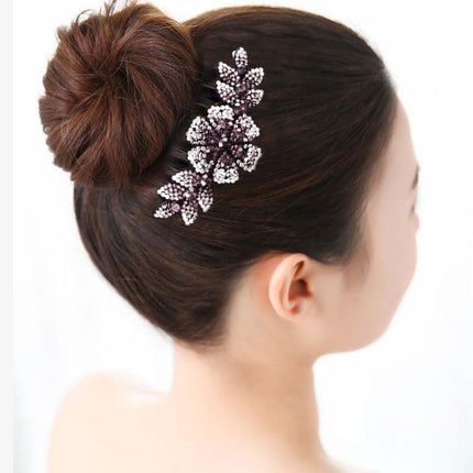 8Pack Rhinestone Hair Comb Non-Slip Simple All-Match Hair Accessories Fork Comb