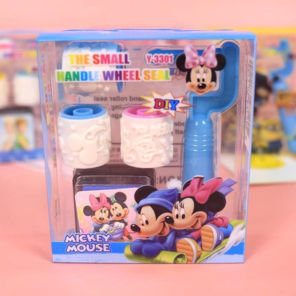 Inking Rubber Stamp Roller Scroll Seal Stamps DIY Scrapbooking Kid Craft Cartoon - Aimall