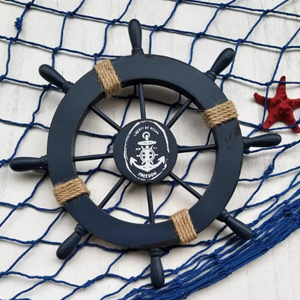 27cm Hanging Wooden Rudder Decorative Ornament Wall Decor Beach Home Decor