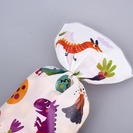 150pcs Dinosaur Candy Bags Flat Gift Pouches for Party Favors and Cute Packaging