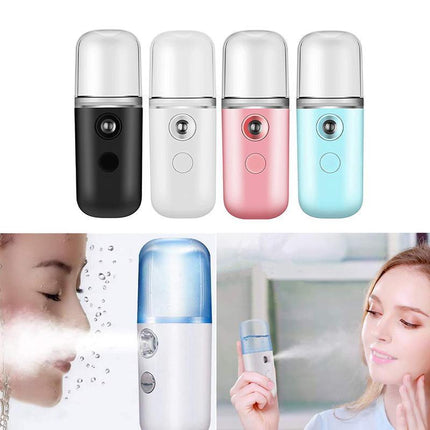 Face Moisturizing Mist Spray Machine USB Nano Facial Mister Facial Humidifier - Aimall