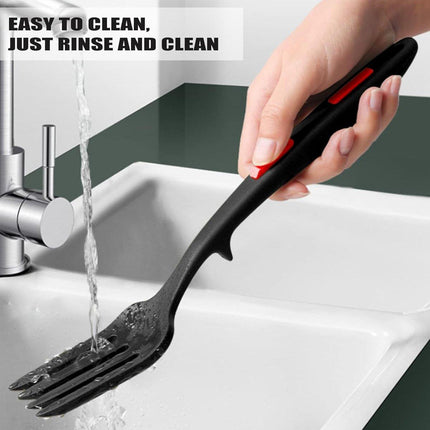 2PCS Silicone Heat Resistant Flexible Cooking Forks Dishwasher Safe Kitchen