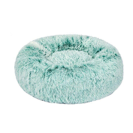 XL-80CM Dog Cat Pet Calming Bed Washable ZIPPER Cover Warm Soft Plush Round Sleeping - Aimall