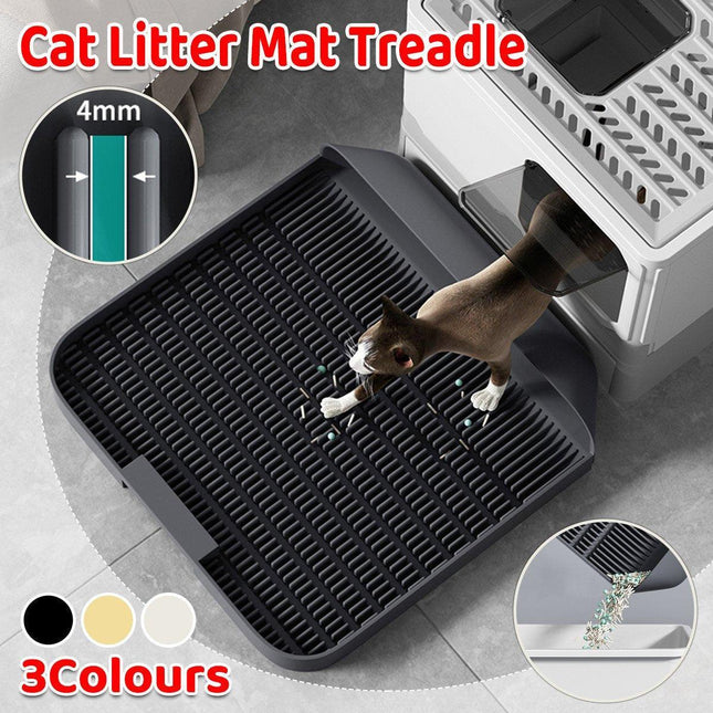 Durable Non Slip Cat Litter Mat for Pet Litter Box Cat Supplies Pet Mat for Home