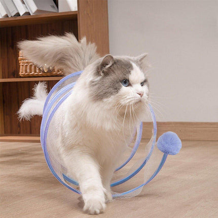 Cat Toy Bundle Tunnel Teaser Stick Feather Mouse Balls Kitten Play Supplies