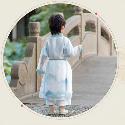 Traditional Tang Suit Chinese Hanfu for Boys in Classic Style