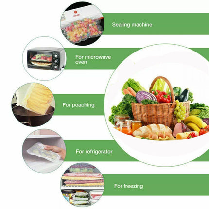 Vacuum Food Sealer Bags Saver Seal Storage Precut Commercial Grade - Aimall