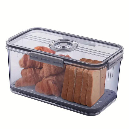 Large Refrigerator Fresh Keeping Box Sealed Kitchen Storage Transparent Box