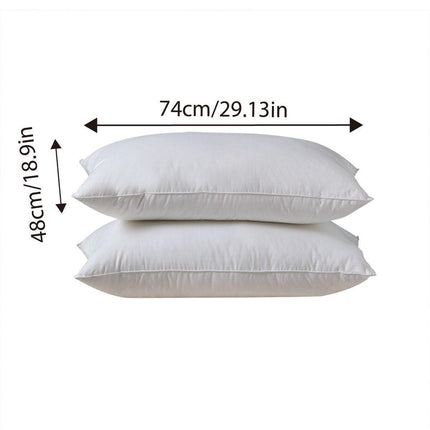 White Hotel Home Pillow Insert 48x74cm Standard Size Bed Pillow Core Support