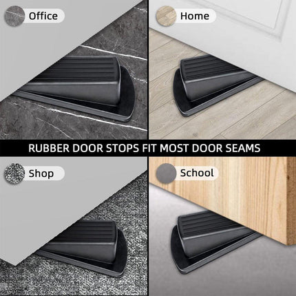 5PCS Anti-Theft Door Stopper Safety Block Plug Household Door Stop Wedge Set