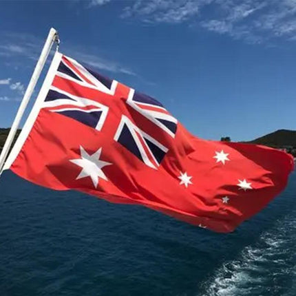 Large Australia Red Ensign Flag Duster Aussie Heavy Duty Marine Navy 90 x 150cm - Aimall