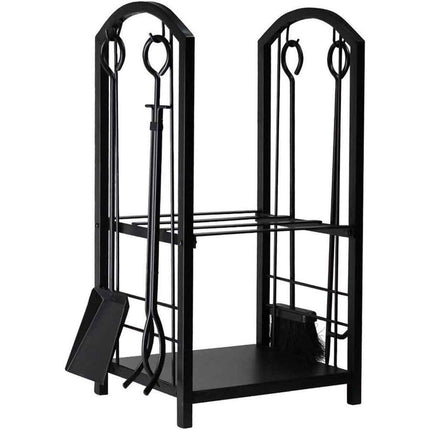 Firewood Storage Rack Heavy Duty Wood Stacking Holder for Camping Fireplace