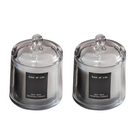 2Pcs Smokeless Glass Aromatherapy Candles Scented Gift Set for Relaxation