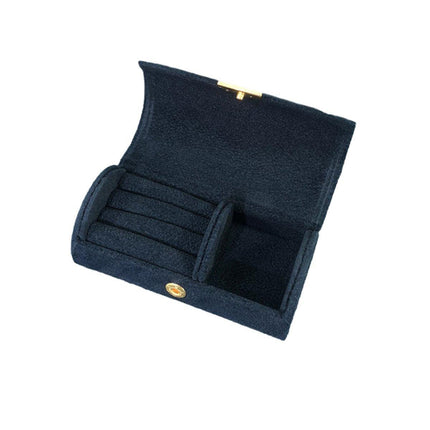 Compact Travel Jewelry Organizer Storage Box for Rings Earrings Necklace Case