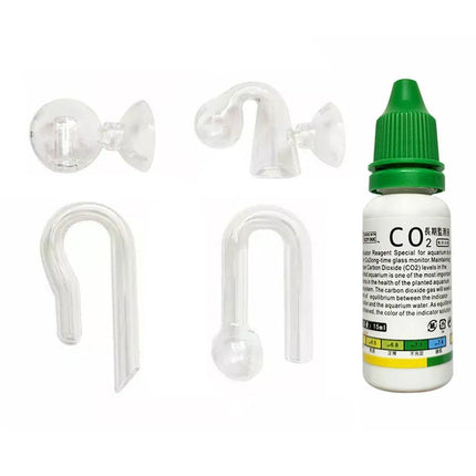 Aquatic CO2 Drop Checker Glass Aquarium Monitor Kit Accurate Fish Tank Tester