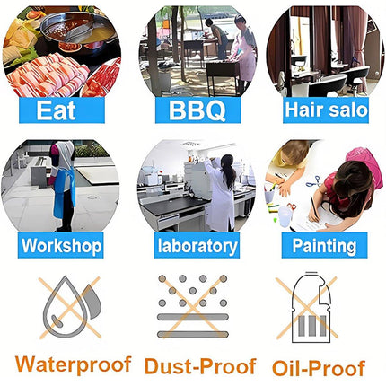 100pcs Disposable Transparent Apron Waterproof Anti Fouling for Kitchen Catering