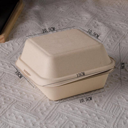 100X Disposable Eco-Friendly Bento Box Fruit Salad Hamburger Cake Packaging Box - Aimall