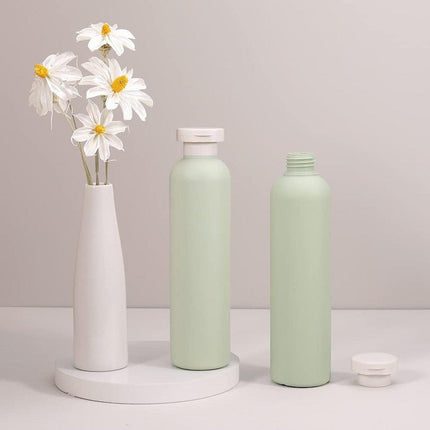 5PCS Green Squeeze Bottles Refillable Plastic Liquid Soap Lotion Travel Use