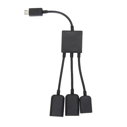 Micro USB 2.0 OTG HUB Cable Adapter AU Male to Female Dual Host Fast Transfer - Aimall