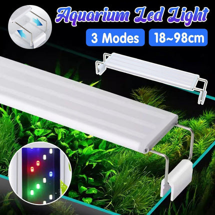 LED Colour Changing Aquarium Light Fish Tank Water Bracket Lamp Clip
