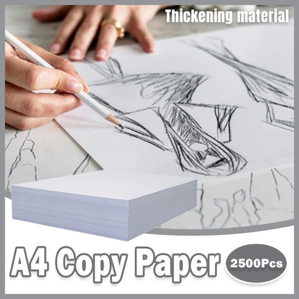 2500pcs A4 Copy Printing Paper White Office Draft Paper for Home and Business