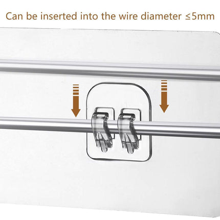 12PCS Transparent Seamless Hooks No Drill Toilet Wall Hooks Bathroom Hangers