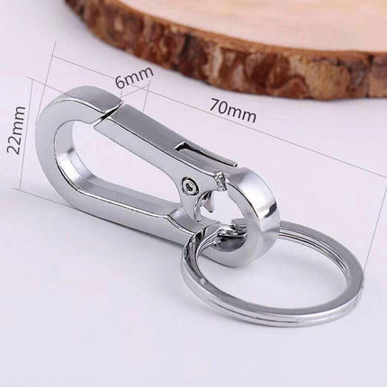 3PCS Clasp Clips Hook Alloy Key Ring Split Detachable Keychain Durable Diy - Aimall