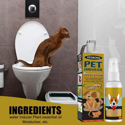 Pet Toilet Training Spray Inducer Dog Poops Cat Pee Urine Positioning Defecation - Aimall