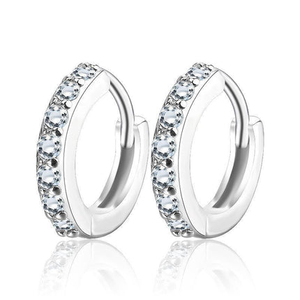 Korean Style Round Earrings for Women Fashion All Matching Buckle Jewelry