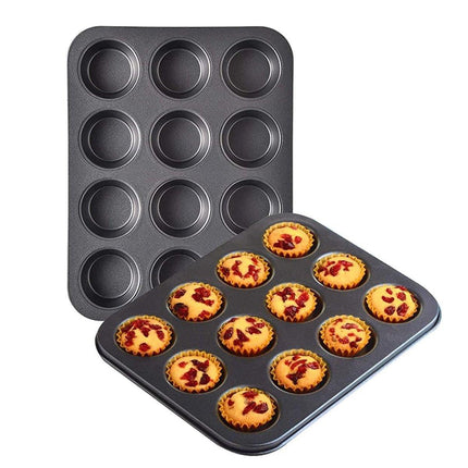 2pcs 12 Holes Round Cake Mould Baking Pan for DIY Cake Making and Baking Tools