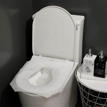 2PCS Travel Disposable Toilet Seat Covers Soluble Paper For Hotel Household Use