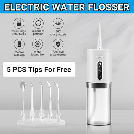 Portable Electric Oral Irrigator Water Flosser Dental Cleaner Stone Removal Tool