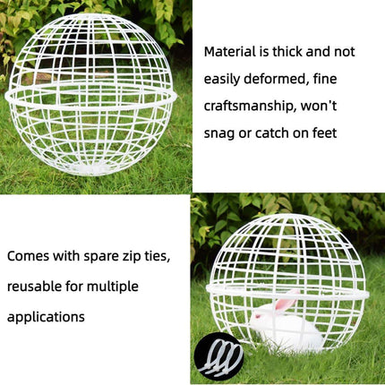 2pcs Rollable Round Cage Small Animals Durable Housing Pet Protection Enclosure