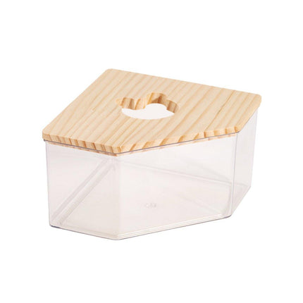 Transparent Acrylic Hamster Bathroom Dual Use Large Toilet Bath Sand Urine Basin