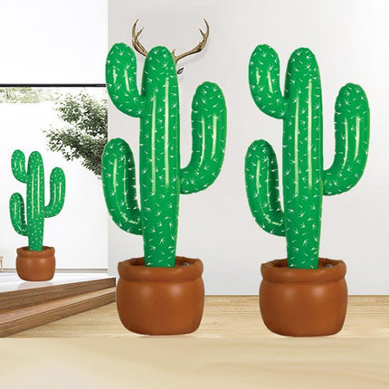 Cactus Decorations Party Mexican Cowboy Supplies Prop Inflatable Blow Up Western - Aimall