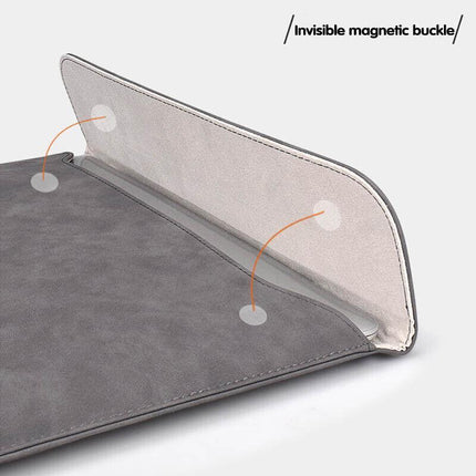 13" Pouch Laptop Bag Cover Leather Sleeve Case MacBook Air Pro Dell Retina - Aimall