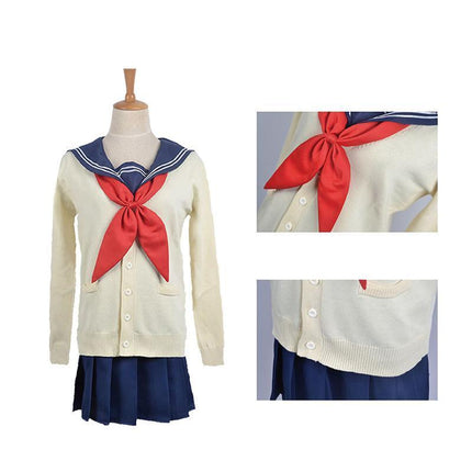 Anime My Boku no Hero Academia Himiko Toga Cosplay Costume JK School Uniform AU