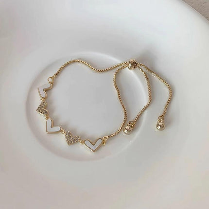 Luxury Zircon Rhinestone Round Bangle Bracelet for Women