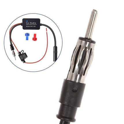 Car Hidden Aerial Radio Antenna Signal Booster Amplifier Strengthen 25db 12V AU - Aimall