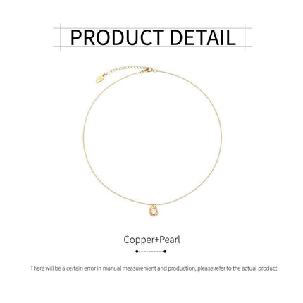 Elegant French Style Simple Pendant Necklace Women Trendy Fashion Jewelry Gift
