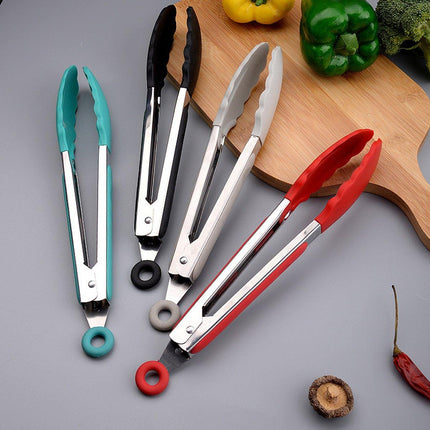 5pcs Kitchen Food Clamps Scalding Resistant Barbecue Tongs Cooking Clamp Set
