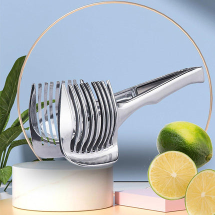 Multifunctional Lemon Tomato Fruit Slicer Cutter Tool with Handle for Household