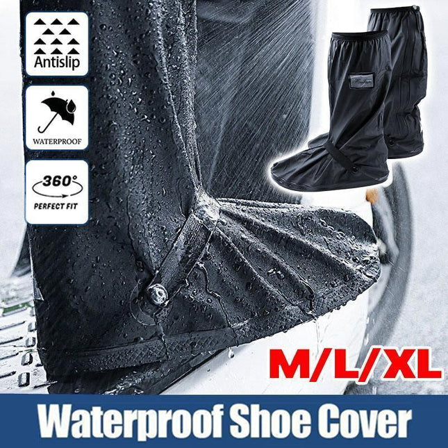 Waterproof Boot Gear Reusable Overshoe Rain Shoe Covers Anti-Slip Shoe Cover - Aimall