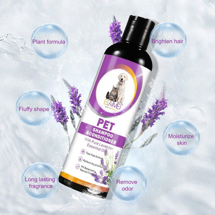 2in1 Pet Shampoo Conditioner for Dog Cat Tearless Grooming Soothing Clean Shower - Aimall