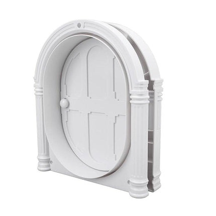 Controllable Cat Dog Door Flap for Pet House Adjustable Entry Exit Pet Door