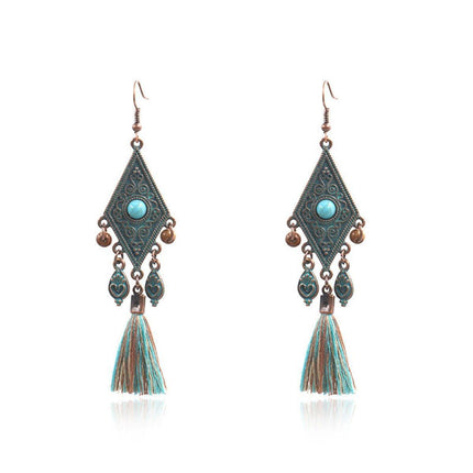 Vintage Tassel Earrings for Women Long Ethnic Style Dangle Fashion Jewellery