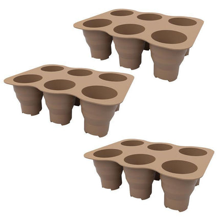 3pcs Foldable Silicone Plant Germination Seed Starter for Vegetables Flowers