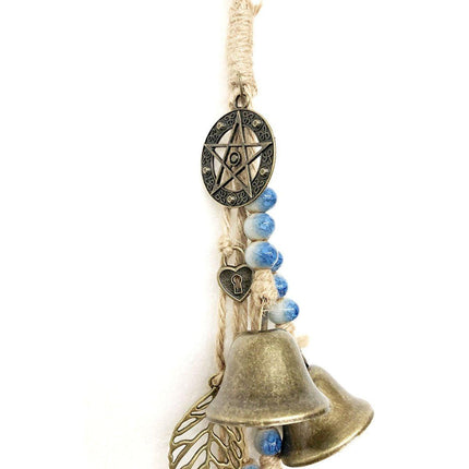 2X Witch Bells Protection For Door Knob Hanger Wind Chimes Clear Negative Energy