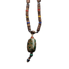 Retro Ethnic Style Pendant Sweater Chain Long Wooden Bead Necklace Fashion