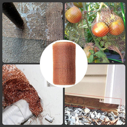 6 Metres Pure Copper Mesh Knitted Soffit Mesh Rats Rodent Slug Snail Control